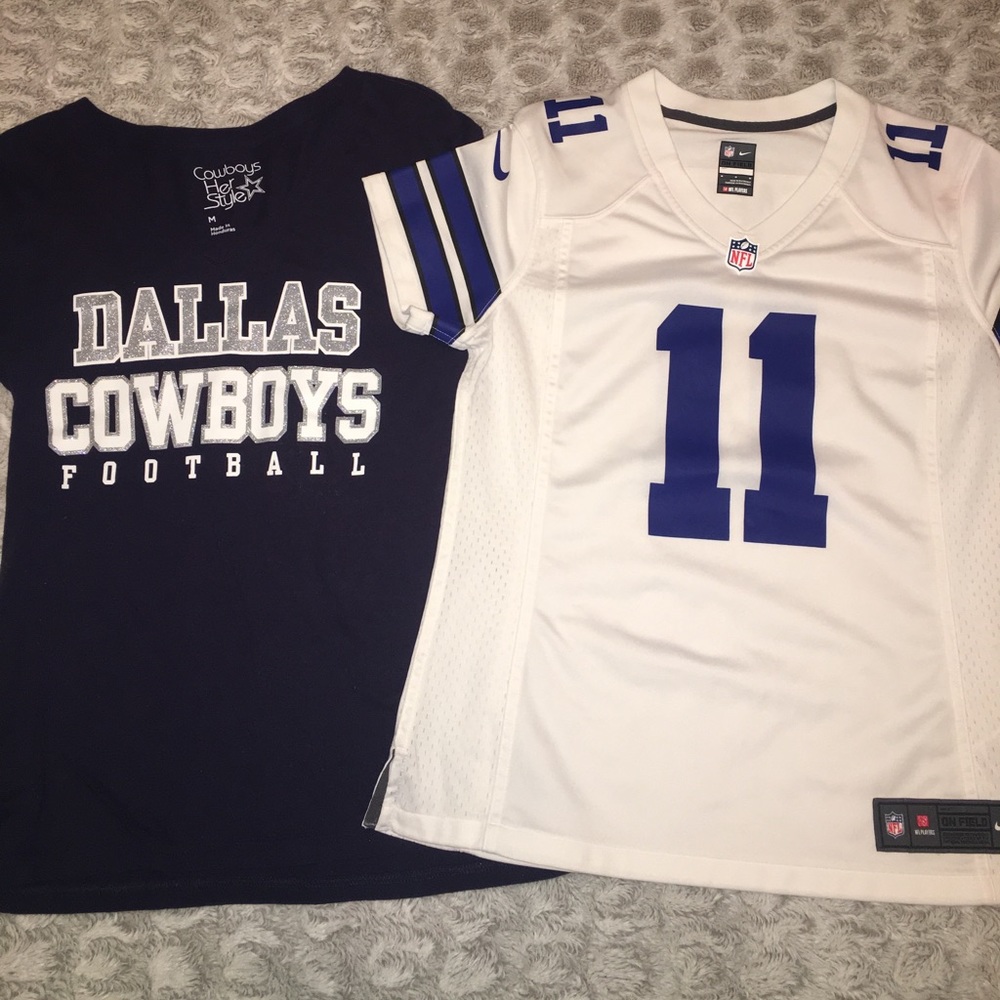 Women’s Dallas cowboys T-shirt and jersey bundle♥️